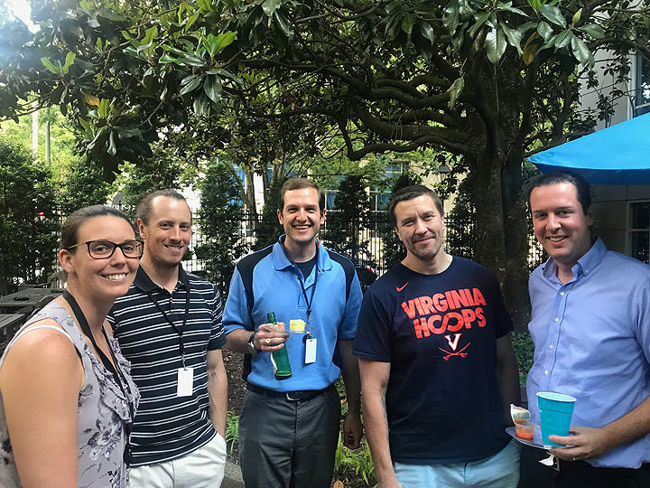 (Left to right) Ali Rockett, Justin Morrison, Eric Kolenich, Matt Pallister and Michael Phillips